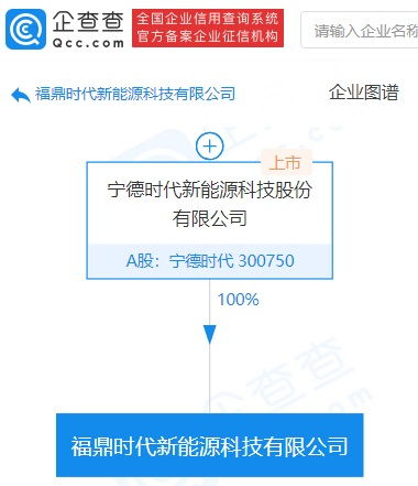 寧德時(shí)代再成立新能源科技公司，經(jīng)營范圍涵蓋電池制造與新興能源技術(shù)研發(fā)